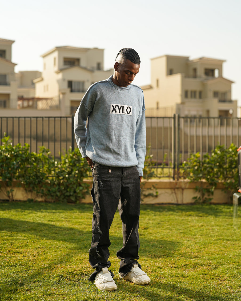 Baby blue Knit Crewneck