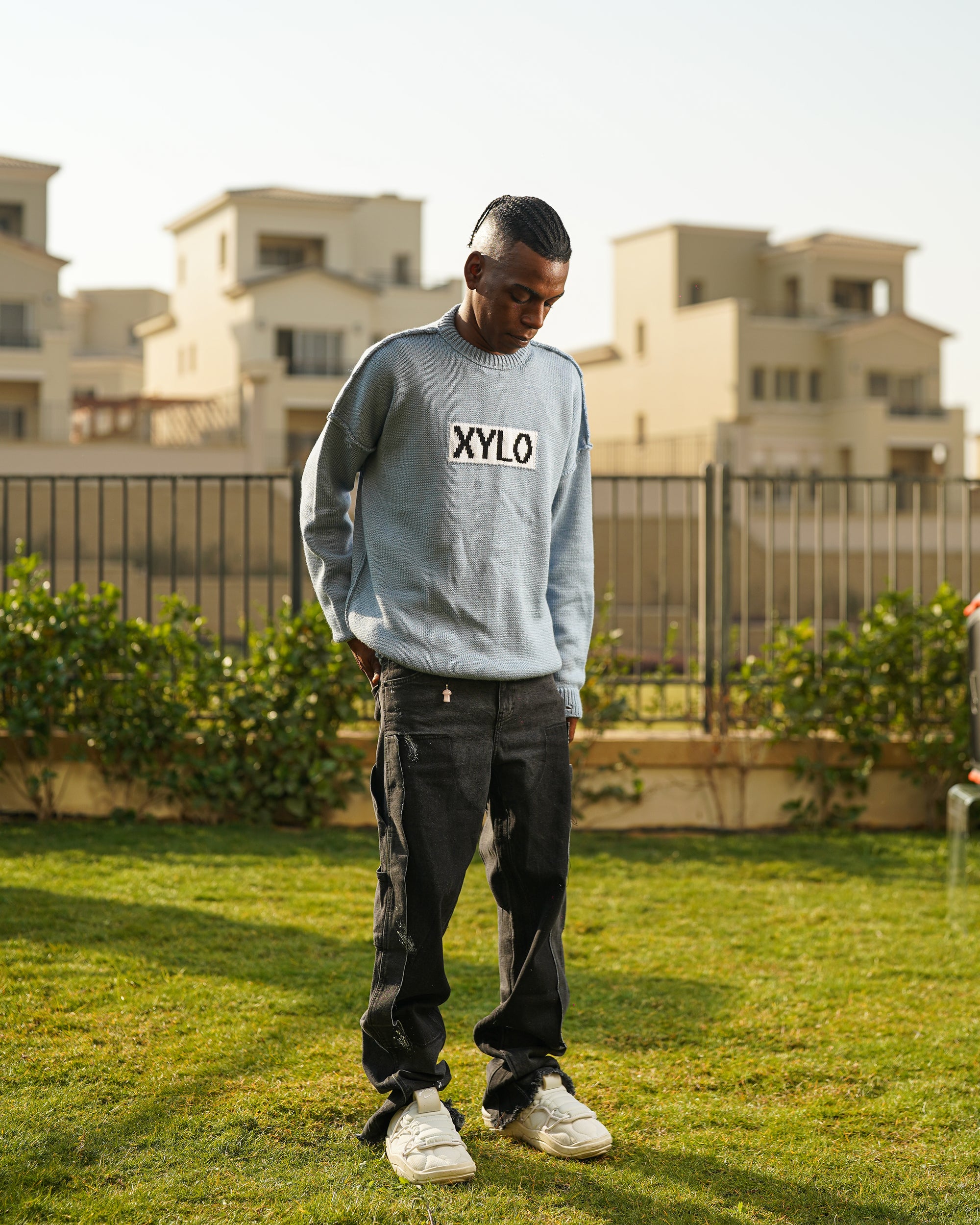 Baby blue Knit Crewneck