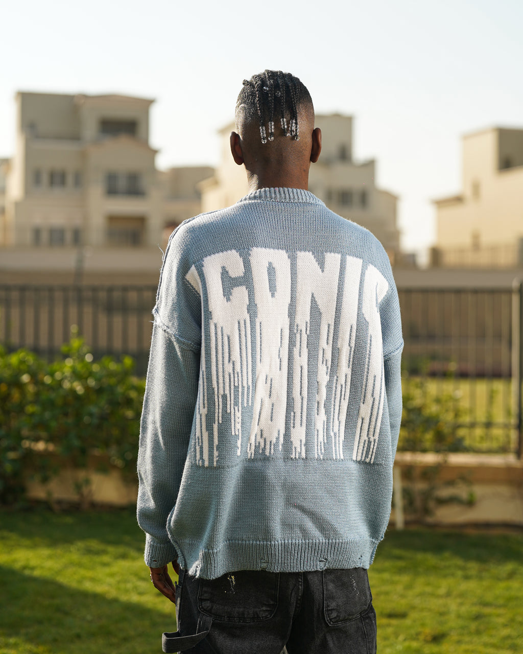 Baby blue Knit Crewneck