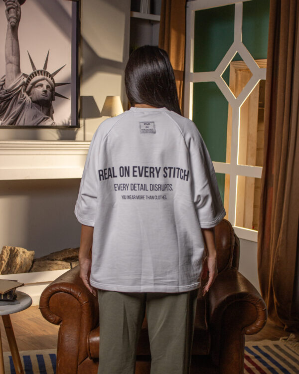 White Oversized T-Shirt - Image 6