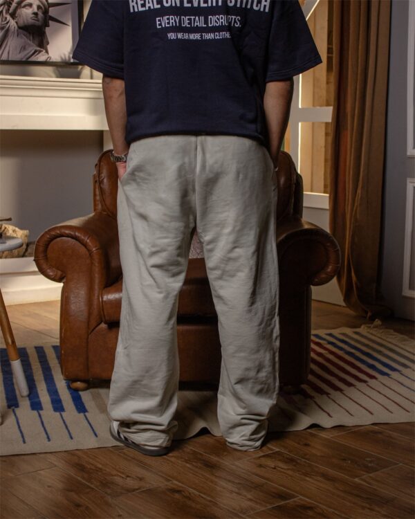 Light Grey Baggy Motion Sweatpants - Image 3