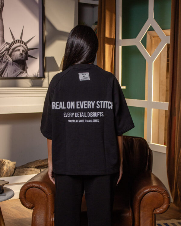 Black Oversized T-Shirt - Image 3