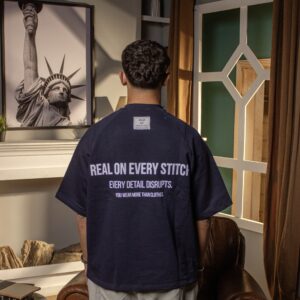 Navy Blue Oversized T-Shirt